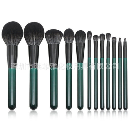Set Of 12 Green Brushes - Ever Radiant